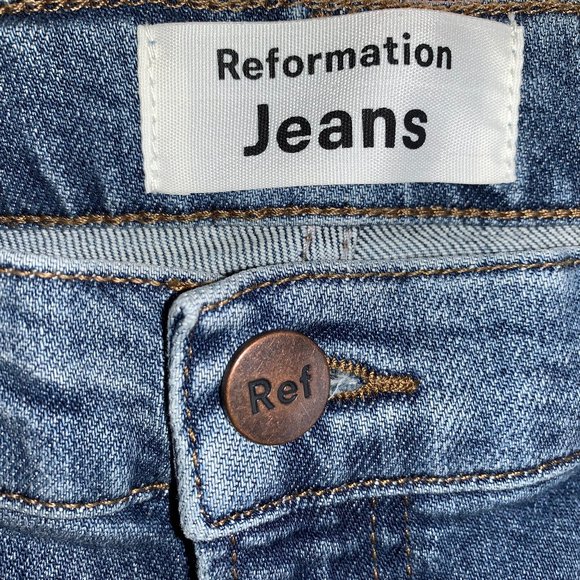 NWT REFORMATION JEANS High & Skinny Jeans Size 31  Catalina Wash - Picture 10 of 14